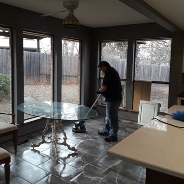 Cleaning and disinfecting floors