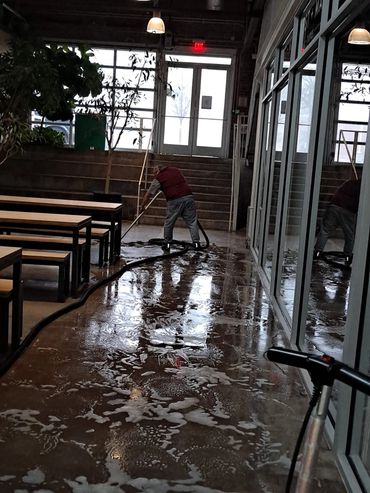 Deep cleaning floors