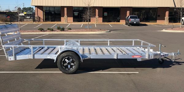 open plank all aluminum utility trailer