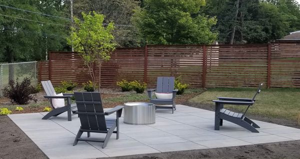 Modern patio, contemporary patio, simple patio