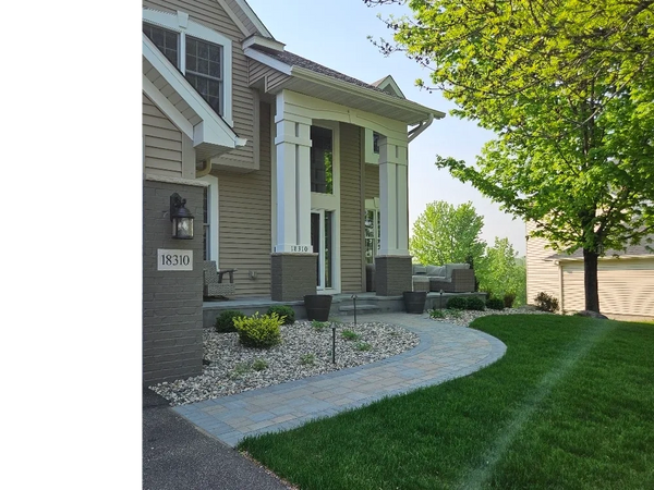 Stone Porch, paver walkway, bluestone
