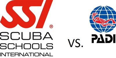PADI vs SSI logos