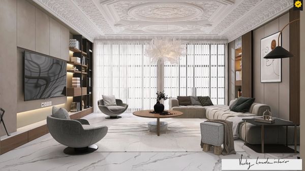 Luxury Apartment in Paris, designed by interior designer Vicky Lavda