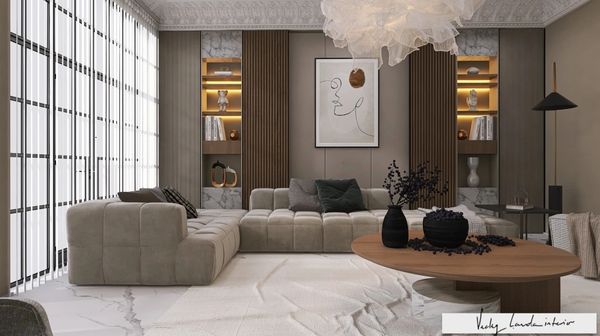 Luxury Apartment in Paris, designed by interior designer Vicky Lavda