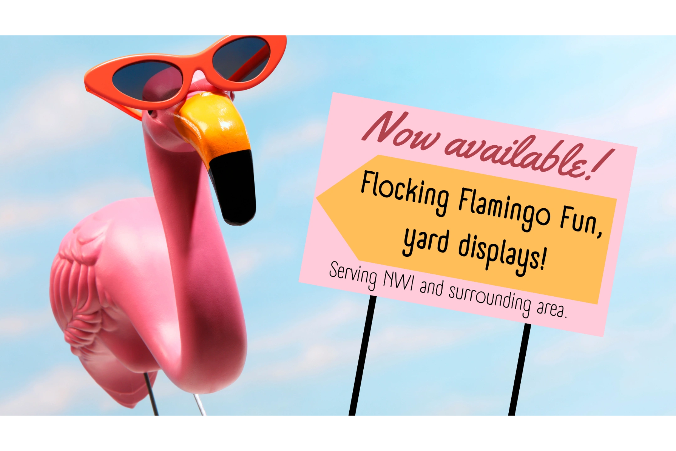 Flamingo Yard Flocking