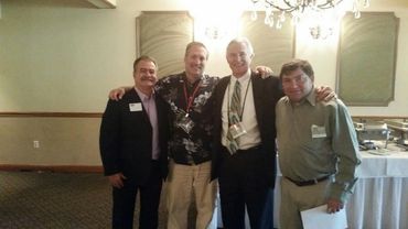 Photo of 4 members in the Porter Valley country club meeting
