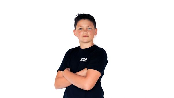 Portrait of young racer Callen
