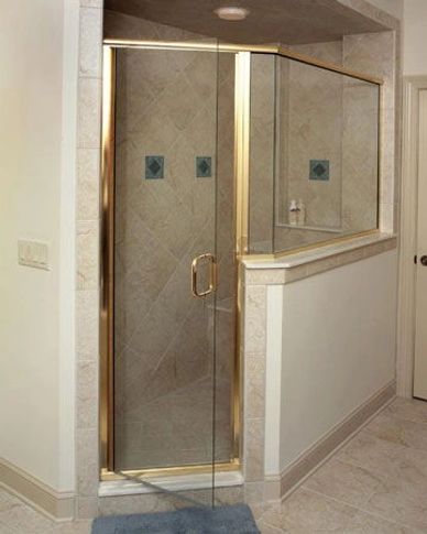 custom semi-frameless shower door