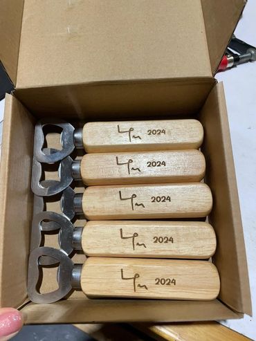 Branding on bottle openers
