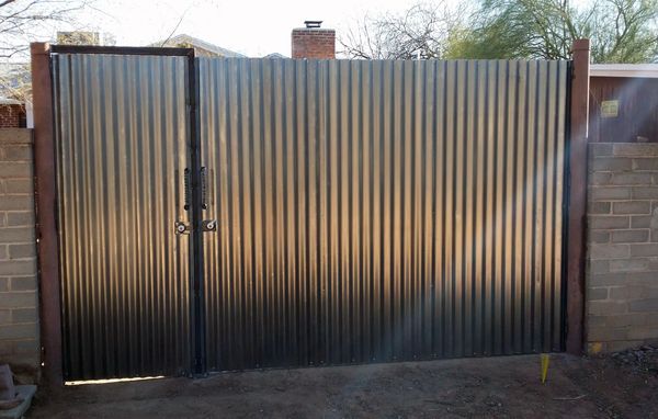 Corrugated steel 
Metal gate and fence 
Tucson Arizona
Home improvementt