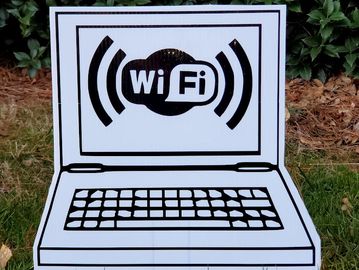 "Computer" Birthday yard card, yard greetings, happy birthday yard signs, school yard cards