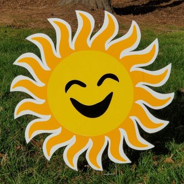 "Sunshine" yard sign, happy birthday yard card, bright birthday yard sign, lawn sign for birthday