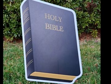 Holy Bible yard sign