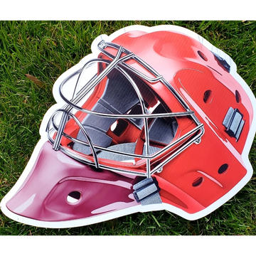 Hockey helmet yard art, hockey helmet yard signs, hockey party yard sign, hockey party lawn sign