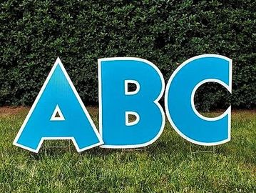 Light Blue Happy Birthday yard card, yard greeting, birthday yard sign, birthday yard sign Cary Apex