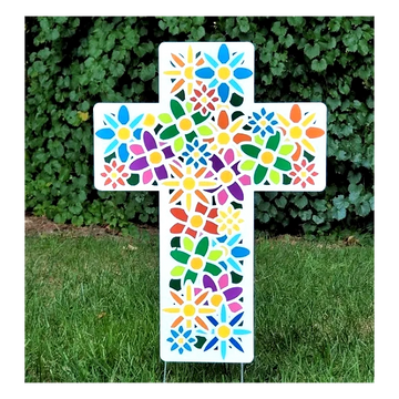 Easter yard card, cross yard card, heavenly yard cards, raleigh yard cards, birthday yard sign