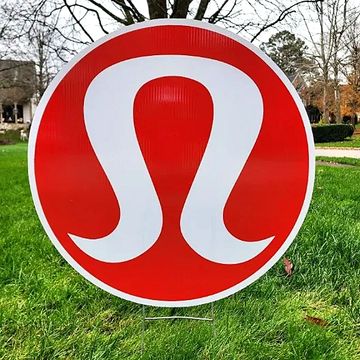 Popular Athletic Wear yard card, yard card athletes, active wear for women yard sign Raleigh NC