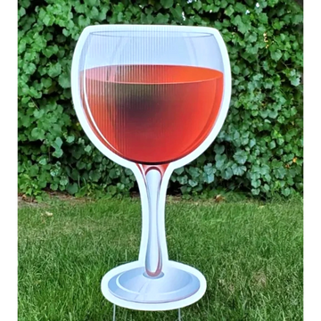 Red Wine yard signs, 21st birthday yard card, Raleigh birthday yard signs, adult yard sign