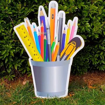 "Art supplies" yard card, art lover yard sign, birthday art lawn sign, art lawn greeting Cary, NC