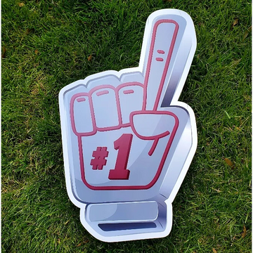 # 1 fan sports birthday yard cards, #1 fan party yard sign, sports fan #1 lawn sign, sport yard art