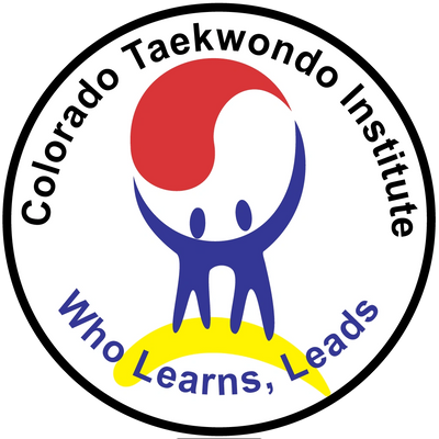 The Colorado Taekwondo Institute (Karate classes) martial arts uniform patch.