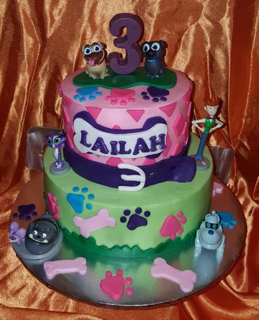 Puppy Pals Theme Cake