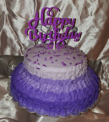 Birthday Ruffle Cake