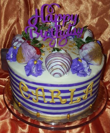 Purple Stripes and Strawberries