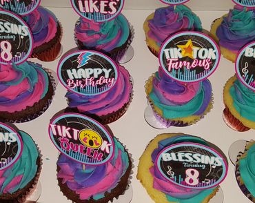 Tiktok Themed Cupcakes
