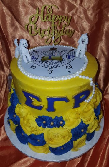 Sigma Gamma Rho Themed Birthday Cake