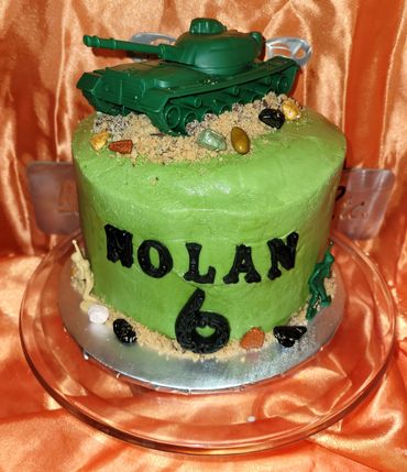 Military themed birthday cake