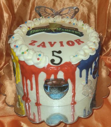 Power Ranger Themed Cake