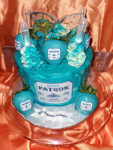 Patron Themed Birthday Cake