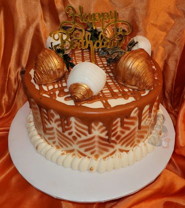 Rose Gold Birthday Cake