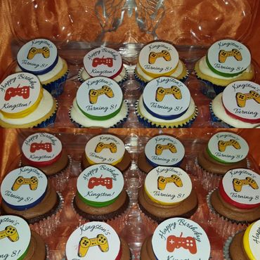 Play Station Themed Cupcakes