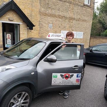 Driving lessons near me in Orpington; Jack passed with Let's Torque Driving School!