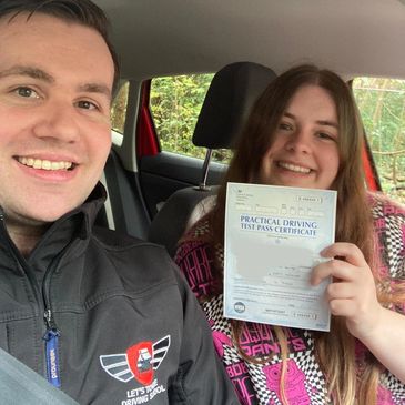 Driving lessons near me in Orpington; Megan R passed with Let's Torque Driving School!