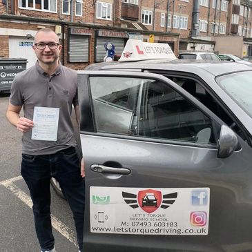 Driving lessons near me in Orpington; Steven passed with Let's Torque Driving School!