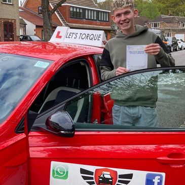 Driving lessons near me in Orpington; Angus T passed with Let's Torque Driving School