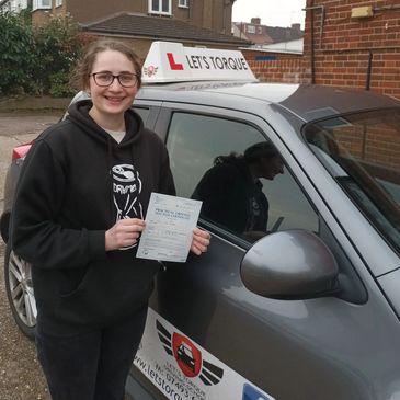 Driving lessons near me in Orpington; Carol passed with Let's Torque Driving School!