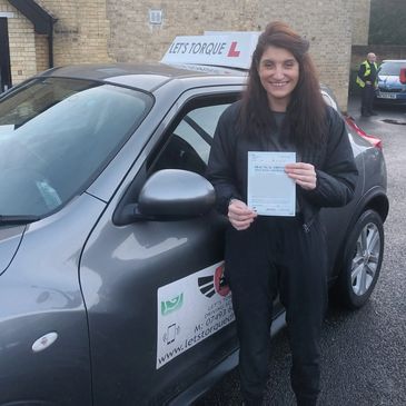 Driving lessons near me in Orpington; Rosie passed with Let's Torque Driving School!