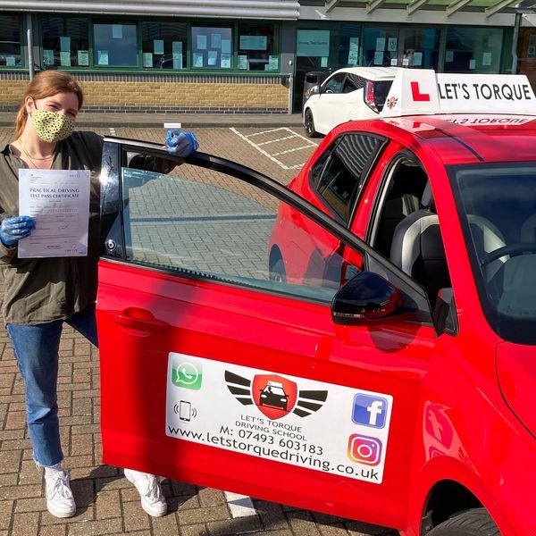 Driving lessons near me in Orpington; Georgie passed with Let's Torque Driving School!