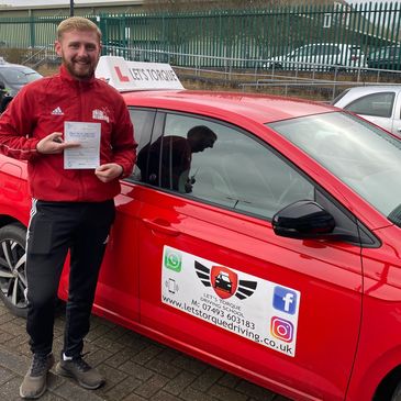 Driving lessons near me in Orpington; James passed with Let's Torque Driving School!