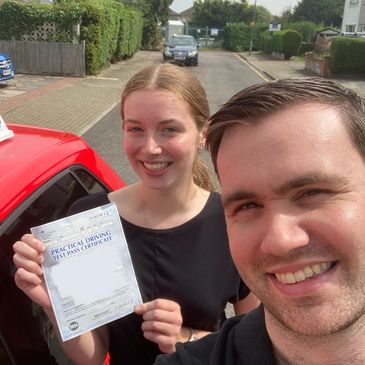 Driving lessons near me in Orpington; Maddie L passed with Let's Torque Driving School!