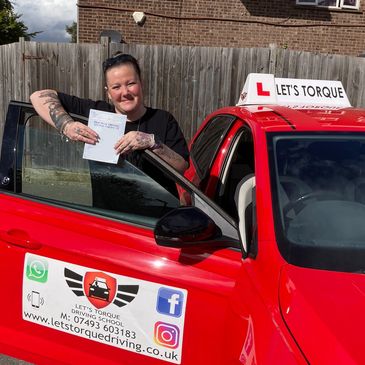 Driving lessons near me in Orpington; Danielle passed with Let's Torque Driving School!