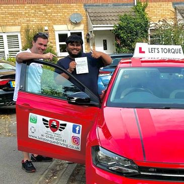 Driving lessons near me in Orpington; Ayaan passed with Let's Torque Driving School!