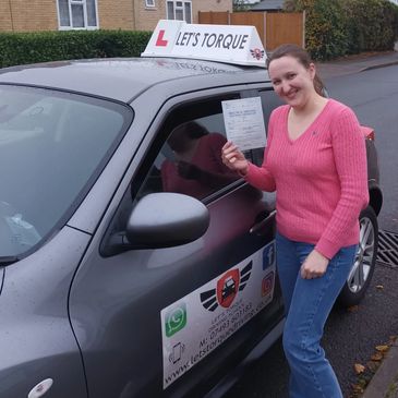 Driving lessons near me in Orpington; Julia passed with Let's Torque Driving School!