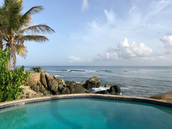 pool, ocean, beach rental, oceanfront, vieques, puerto rico, beach house, views,