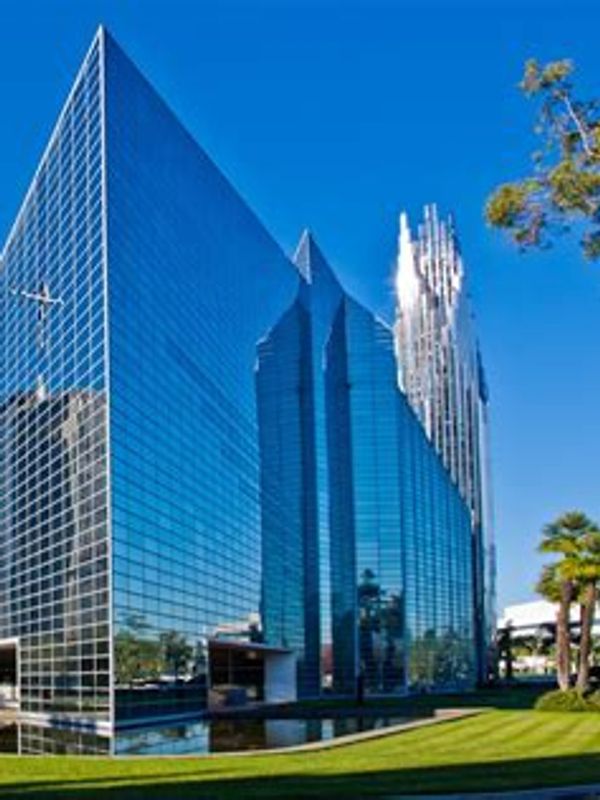 The Crystal Cathedral in Garden Grove, California.