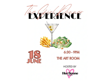 Event flyer for The Old Planner Experience with food and drinks details.